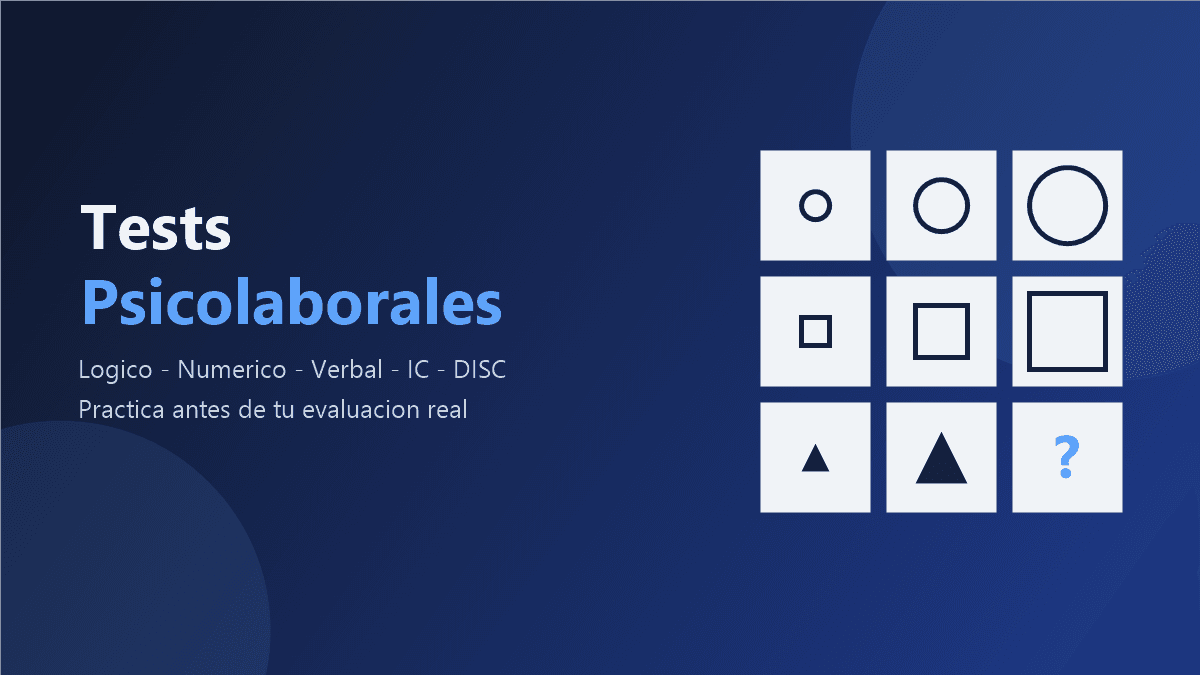 Tests psicolaborales: matriz de razonamiento lógico estilo Raven